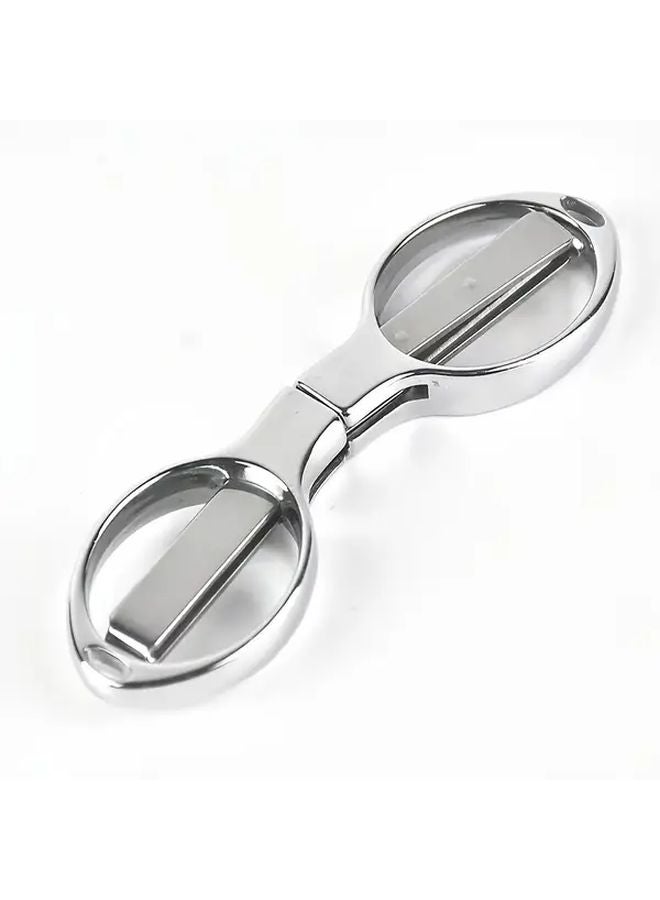 1pc Stainless Steel Folding Scissors Portable Multifunctional Fishing Line Shears Safe Mini Utility Shears - Image 4