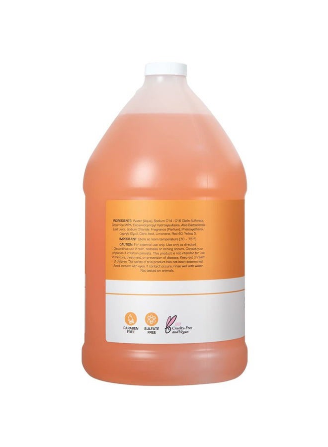 ginger lily farms Club & Fitness Moisturizing Shampoo for All Hair Types, 100% Vegan & Cruelty-Free, Citrus Scent, 1 Gallon (128 fl oz) Refill - Image 3