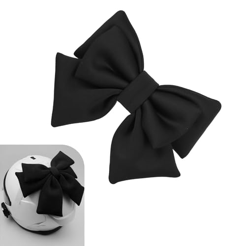 Merdege Bow Helmet Accessory, Removable Helmet Bow for Women, Cute Motorcycle and Electric Vehicle Decoration (Black) - Image 1