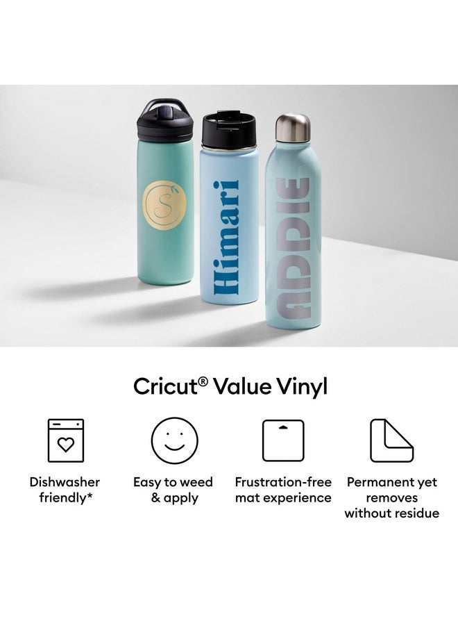 Cricut - Cricut® Value Permanent Vinyl, Rainbow Sampler - 12in x 5ft Rolls (10 Count) - Image 1