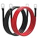 TUELETFU 8 AWG Battery Cable 8 Gauge Power Inverter Cables with 516 Inch Lugs Both Ends for Solar Boat Marine RV Car 2 Pack 3FT - Image 2