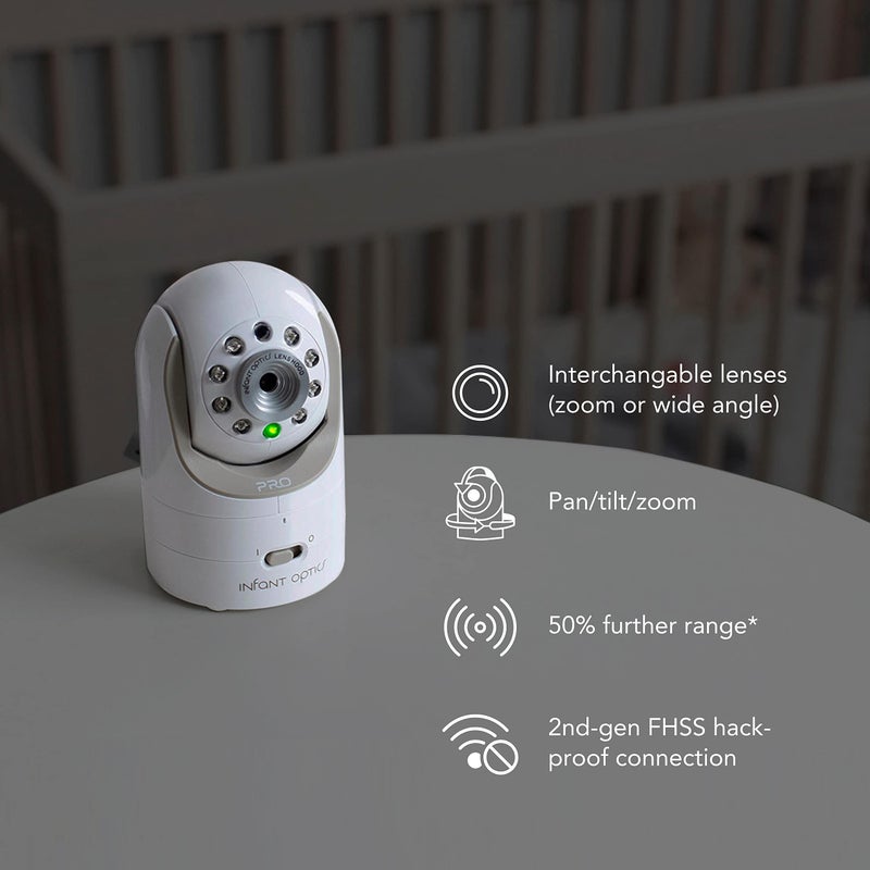 Infant Optics DXR-8 PRO Add-on Camera (Not Compatible with DXR-8), White - Image 4