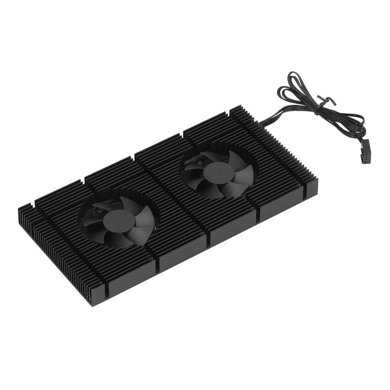 Dual PWM Fan VRAM Heatsink, Aluminum Alloy Radiator with Adjustable Speed Fans, 90x180x15mm, 2 Cooling Fans Included - Low Noise Hydraulic Bearings, Easy Installation for Graphic (0.5mm Pad 600) - Image 2