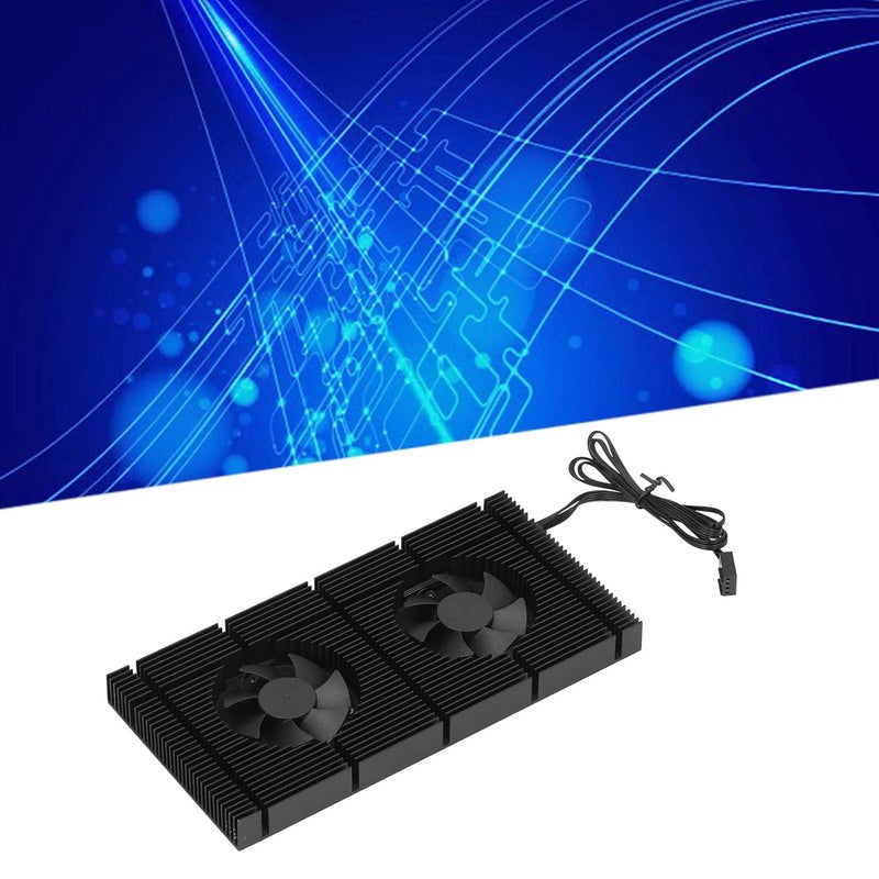 Dual PWM Fan VRAM Heatsink, Aluminum Alloy Radiator with Adjustable Speed Fans, 90x180x15mm, 2 Cooling Fans Included - Low Noise Hydraulic Bearings, Easy Installation for Graphic (0.5mm Pad 600) - Image 4