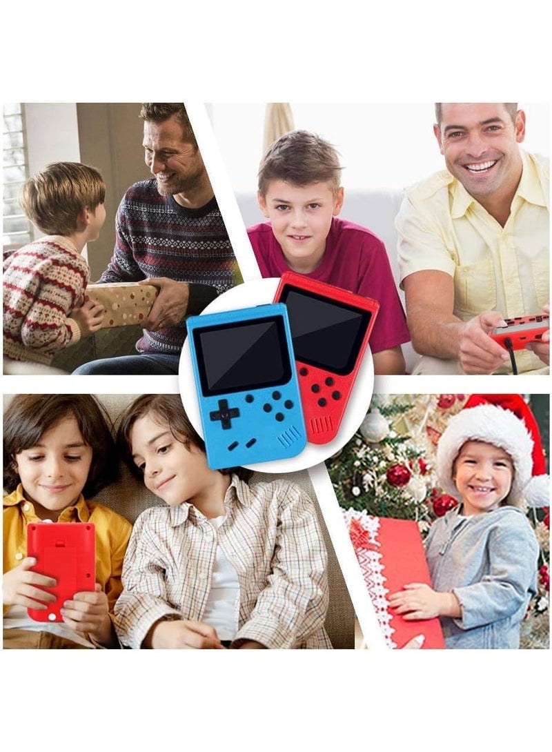 Handheld Game Console for Kids – 2 Player Gamepad with 500 Built-in Classic Games, 3.0" LCD Screen, Rechargeable Battery, TV Output Support, Portable Gaming Device for Boys & Girls (Red) - Image 2