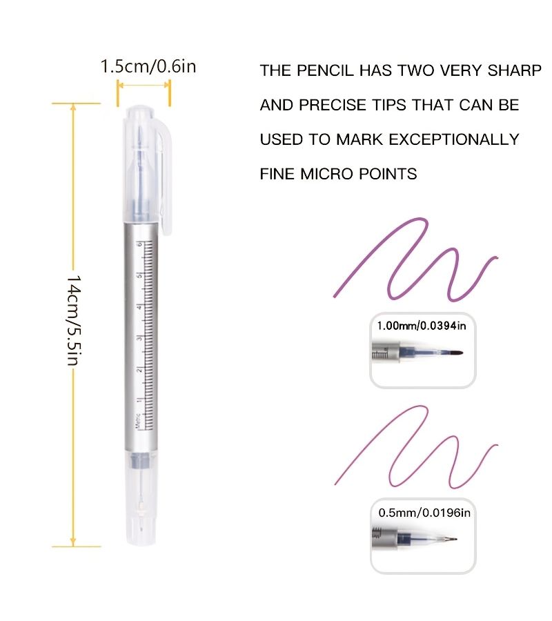 Dual Head Marker Pen For Positioning Drawing Composition 5 Pieces Individually Packaged - Image 3