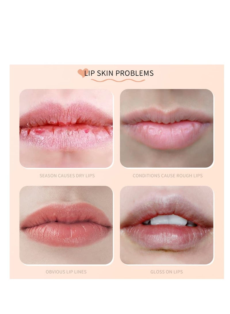 Excefore Fruit Lip Balm Set, Moisturizing Lip Care Lip Balm, Natural Organic Long Lasting Nutritious Lip Balm Lipsticks Moisturizer, Fruit Flavored Lip Balm, Citrus, Peach, Strawberry, Cantaloupe - Image 3