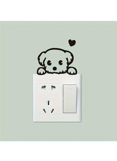 Generic 2pcs Light Switch Decals Adorable Little Dog Pet Animal Pattern Wall Sticker Decor Art Mural Baby Nursery Room  - Image 3