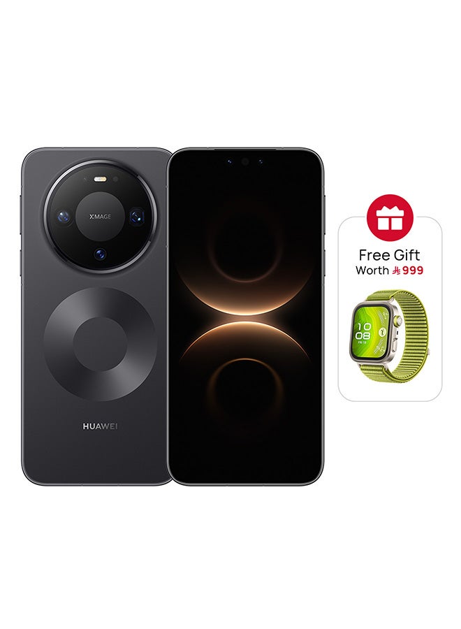 HUAWEI Mate 80 Pro Dual SIM Black Smartphone 16GB RAM + 512GB with FREE WATCH FIT 4 PRO - Middle East Version - Image 1