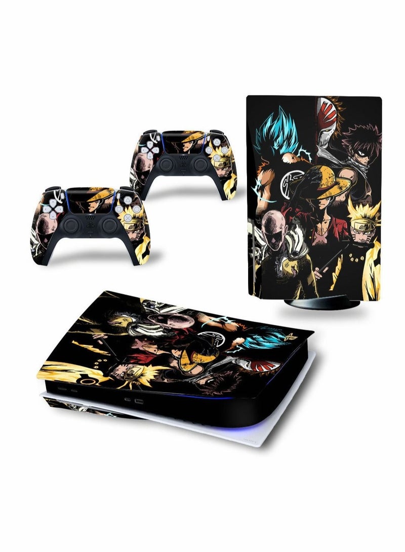 Captaintech Skin for PlayStation 5 Disc Edition, Sticker for PS5 Vinyl Decal Cover for Playstation 5 Controller - Image 1