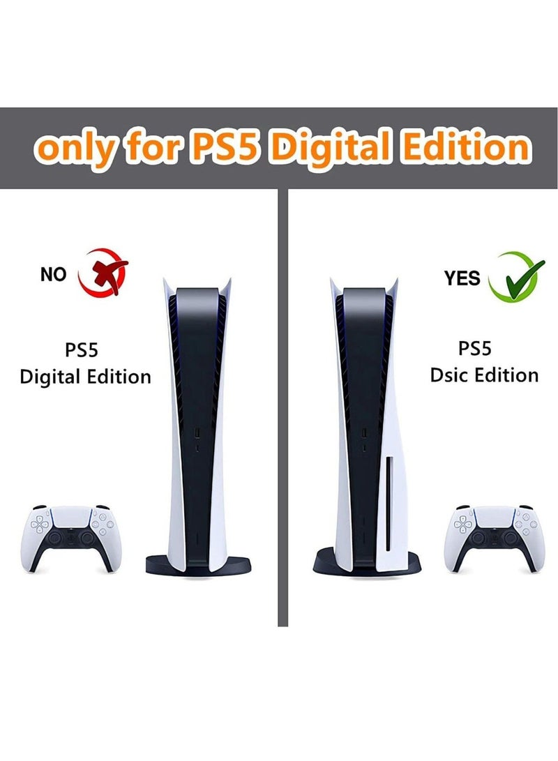 Captaintech Skin for PlayStation 5 Disc Edition, Sticker for PS5 Vinyl Decal Cover for Playstation 5 Controller - Image 4