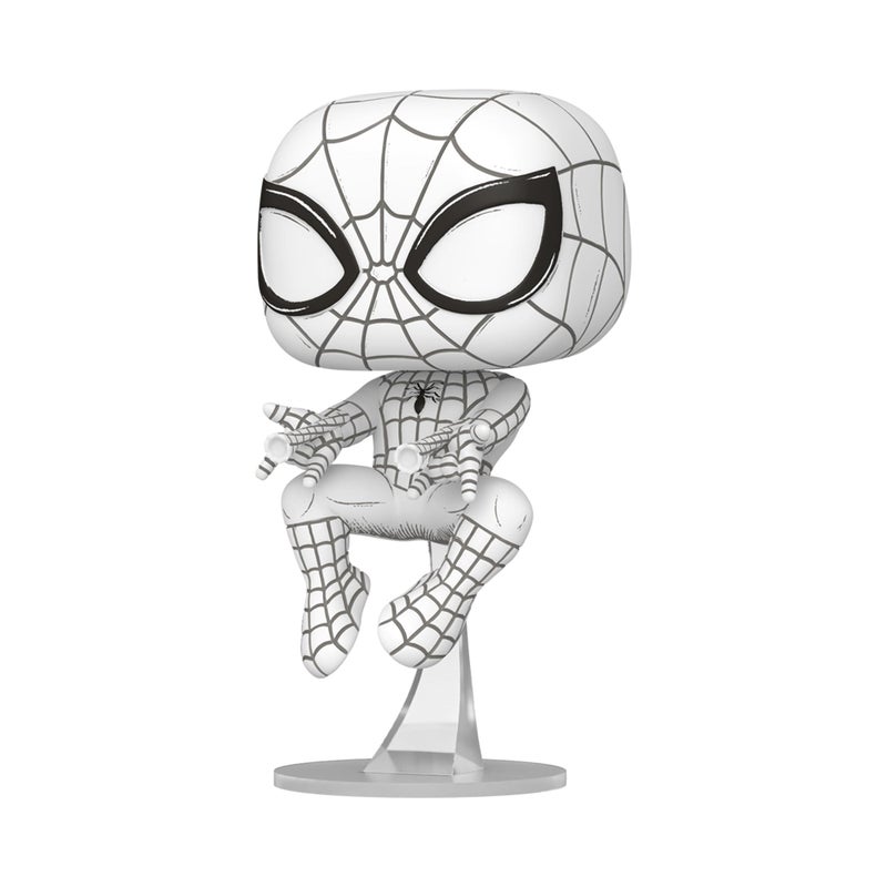 Funko Pop! Marvel: Marvel Sketched - Spider-Man - Collectable Vinyl Figure - Gift Idea - Official Merchandise - Toys for Kids & Adults - Comic Fans - Model Figure for Collectors and Display - Image 2