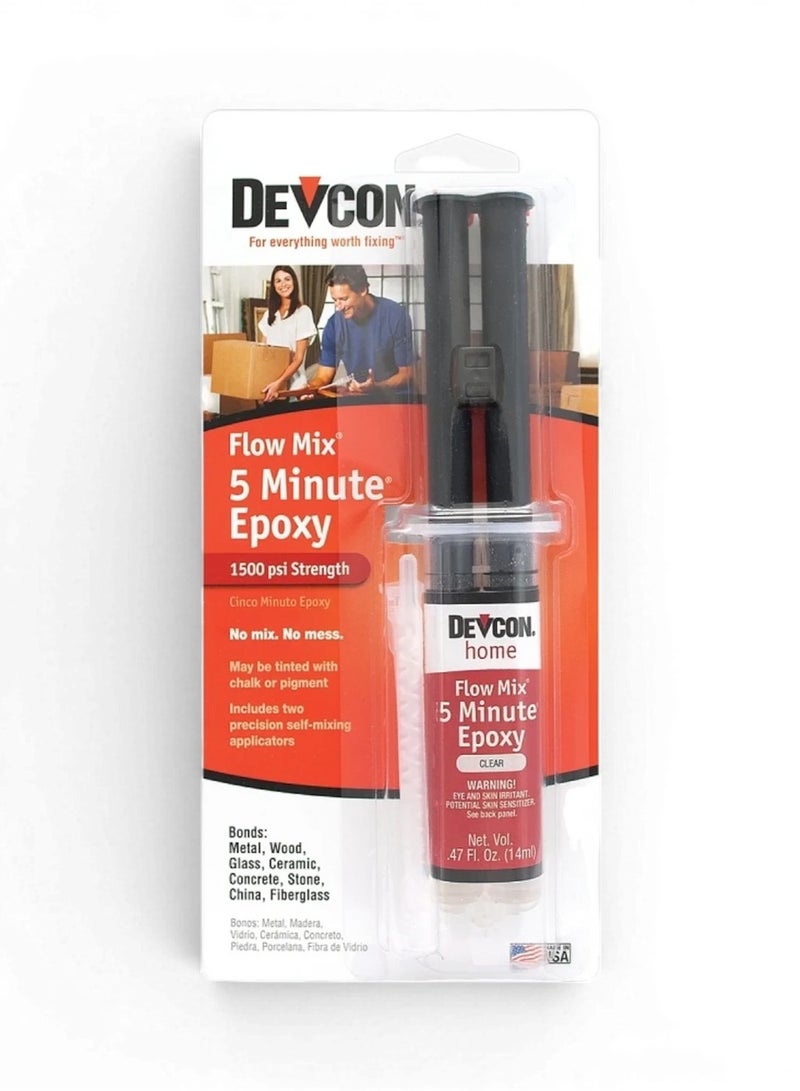 DEVCON 5 Minute Fast Drying Epoxy – Clear 14ml