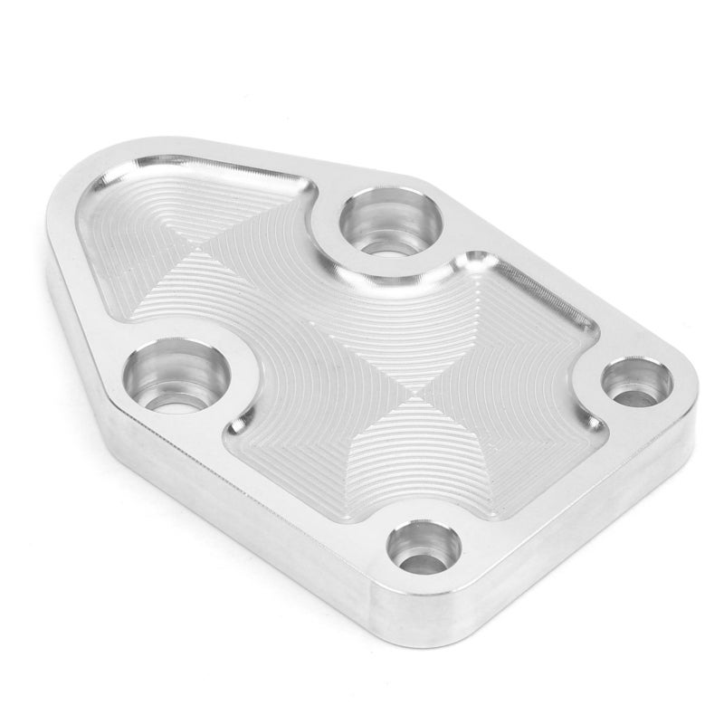 Fuel Pump Mounting Plate Kit: CNC Aluminum Plate With Gasket - High Hardness Rustproof Polished Electric Pump Conversion Kit for Chevy Small Block 283 327 350 400 Engine Maintenance - Image 1