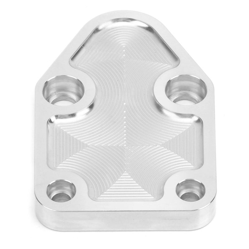 Fuel Pump Mounting Plate Kit: CNC Aluminum Plate With Gasket - High Hardness Rustproof Polished Electric Pump Conversion Kit for Chevy Small Block 283 327 350 400 Engine Maintenance - Image 4