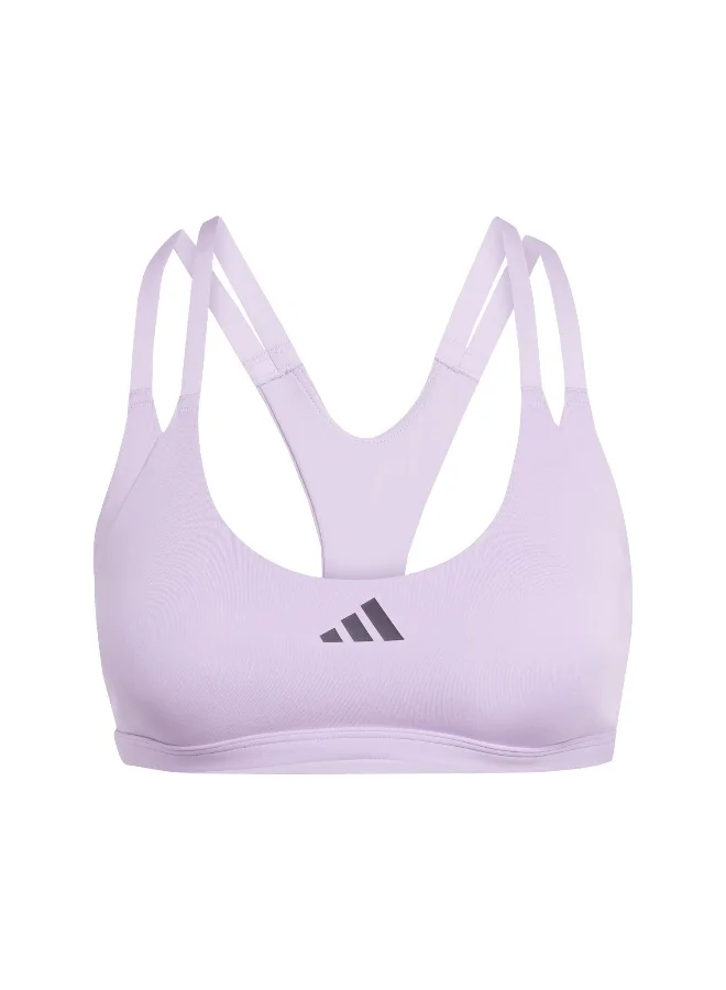Adidas Adidas Aerim Ls Strngt W Purple Training Bra For Women