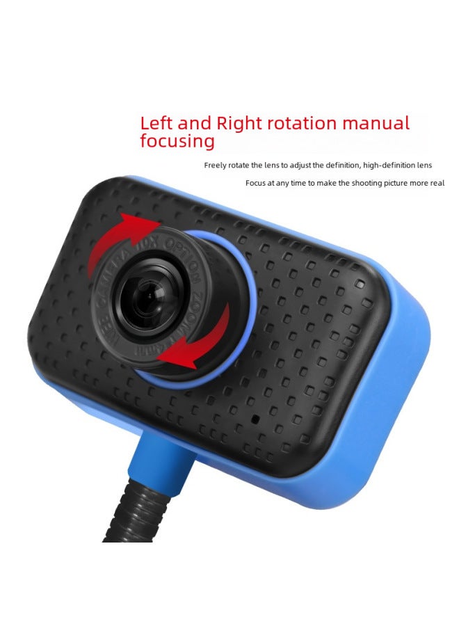 Computer Camera USB Video Teaching HD Online Class Live Conference Desktop Notebook Special Foreign Trade-Color:A8(480p Single USB Interface) With Neutral English Color Box - Image 4