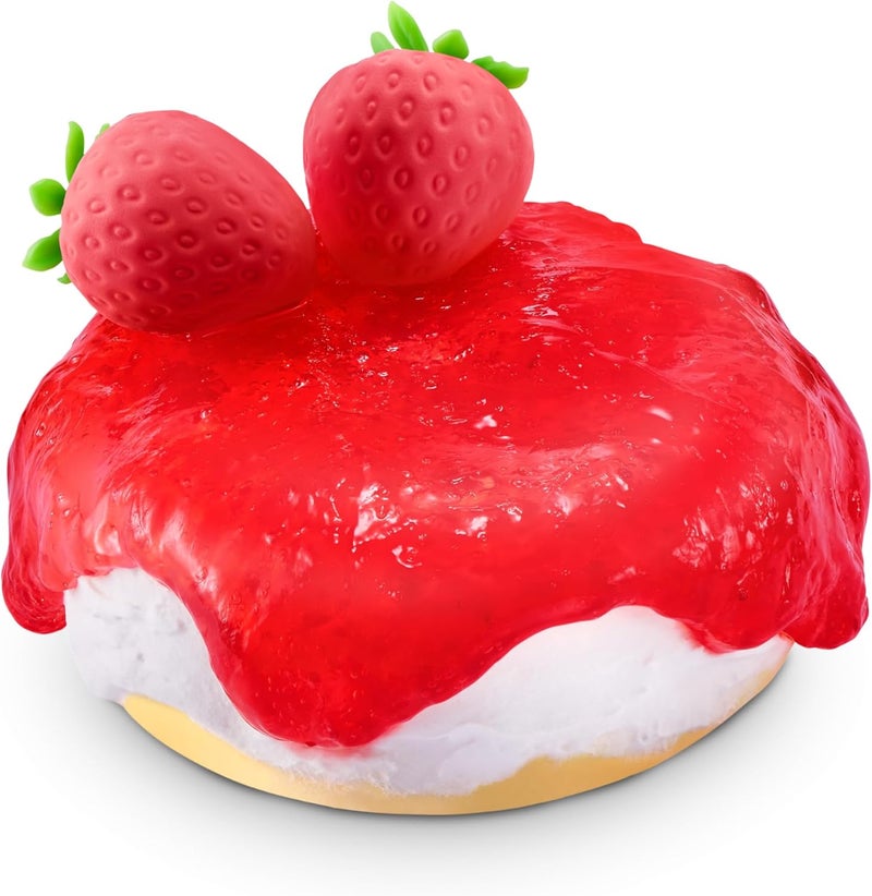 Slime Mart Series 1 Make Your Own Realistic Slime Food! Strawberry Cheese Cake Bag DIY Kit (12 Pieces) - Image 3