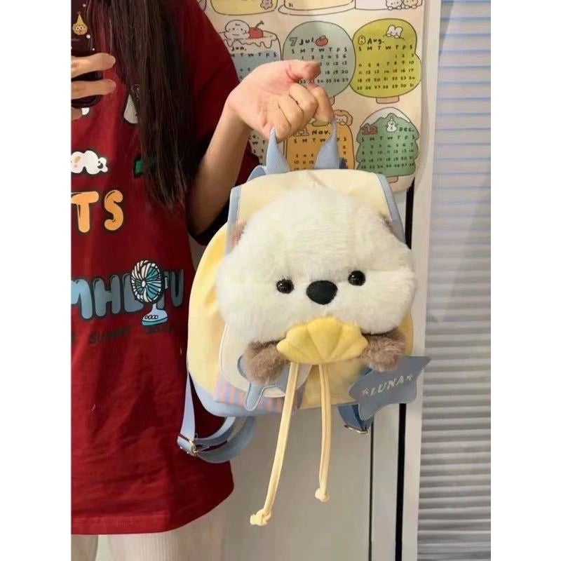 Simuda Cute Large Capacity Dog Backpack 2025 Cartoon Plush Toy Backpack for Women - Image 3