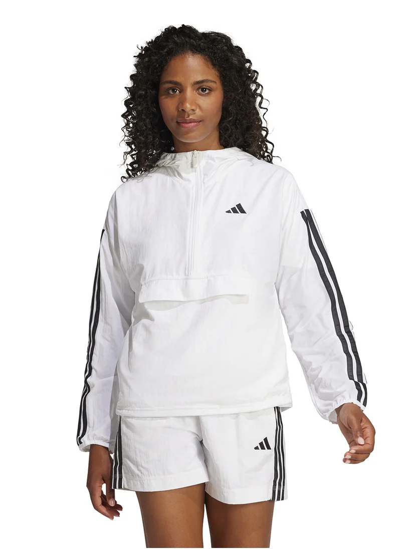 اديداس Essential 3 Stripe Lifestyle Woven Windbreaker