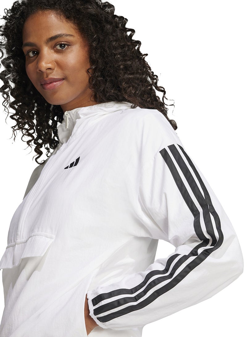 Adidas Essential 3 Stripe Lifestyle Woven Windbreaker  - Image 3