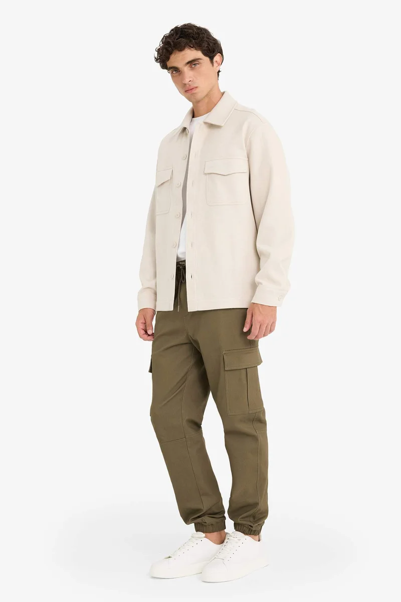 ديفاكتو Regular Fit Buttoned Shirt Jacket