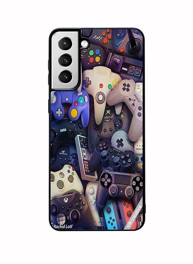 VR CREATIVE Protective Case Cover For Samsung Galaxy S22 Plus 5G Remote Controls Design Multicolour - Image 1