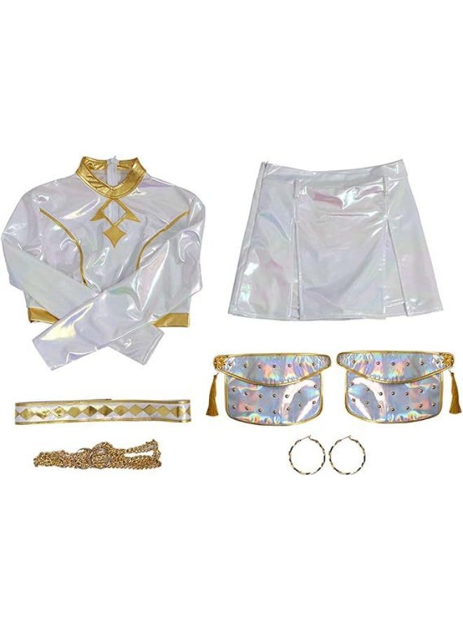 general KPop Demon Hunters Zoey Cosplay Costume Gradient Color Children's Singing Costume Gift for Family and Friends - Image 2