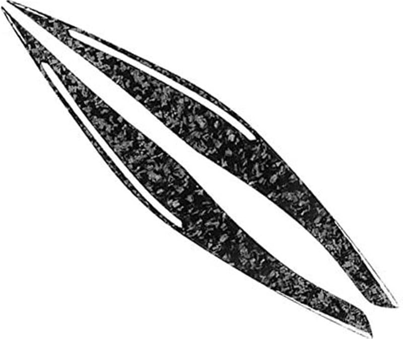 QASULER Carbon Fiber Headlight Eyelid Trim for BMW 3 Series E90/E91 - Image 1
