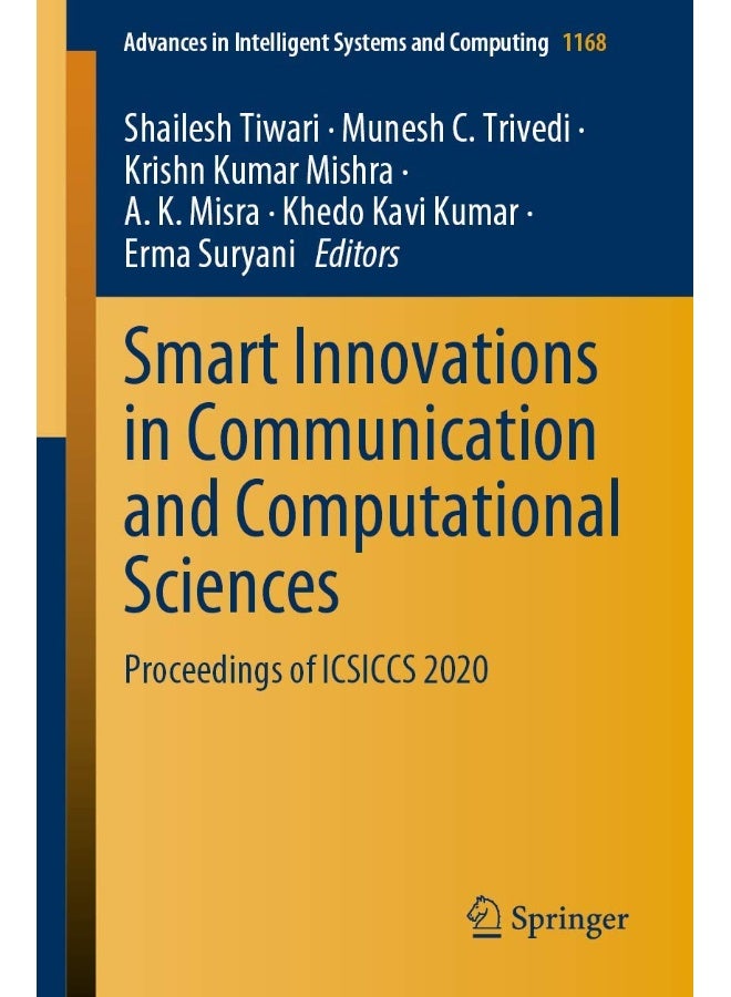 Smart Innovations in Communication and Computational Sciences: Proceedings of Icsiccs 2020