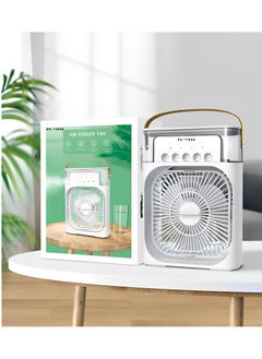 Fearlex Portable Air Conditioner | Air Cooler with 700ml Water Tank | USB Air Cooler with 3 Wind & 5 Mist Vents, 7 Night Light and 1-3H Timer mode | Cooling Fan for Car, Home, Office and Outdoor  - Image 1