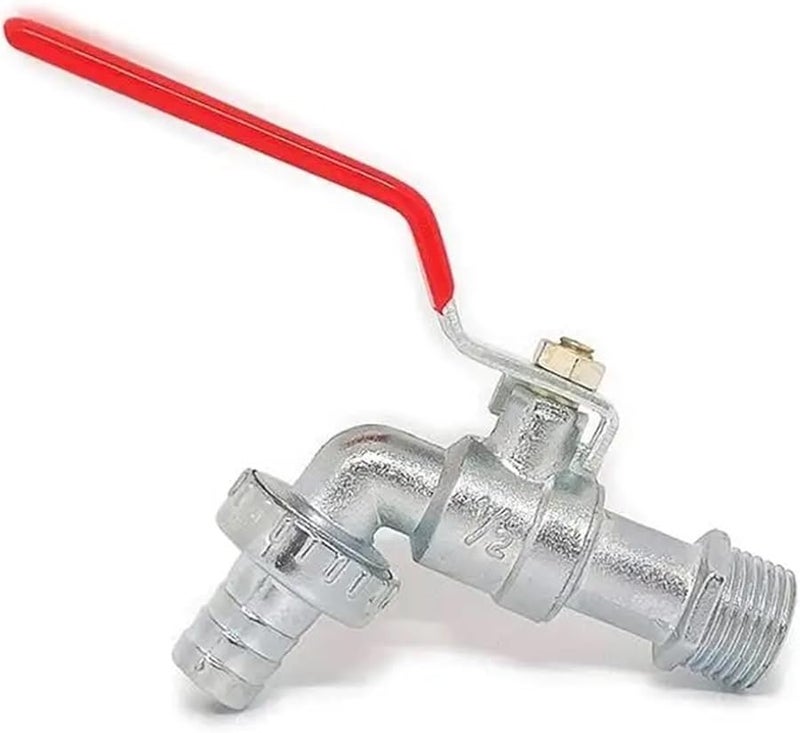 صنبور الحديقة النحاسي لخزانات IBC، صنبور مياه بمخرج واحد، صمام مقاوم للتجمد للاستخدام الخارجي - Image 4