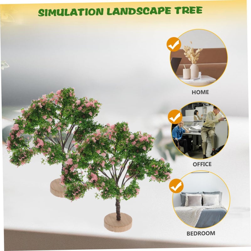Miniature Scenery Trees 3Pcs Artificial Green Landscape Model For DIY Diorama Garden Decoration - Image 5