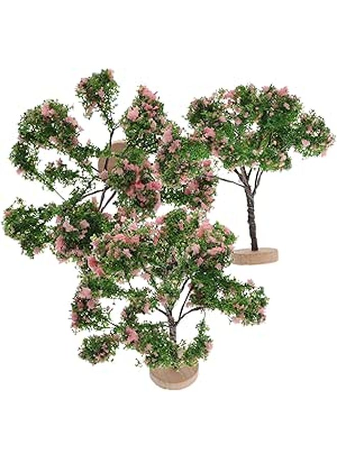 Miniature Scenery Trees 3Pcs Artificial Green Landscape Model For DIY Diorama Garden Decoration - Image 1