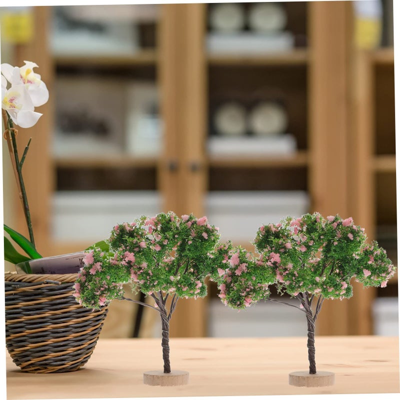 Miniature Scenery Trees 3Pcs Artificial Green Landscape Model For DIY Diorama Garden Decoration - Image 4