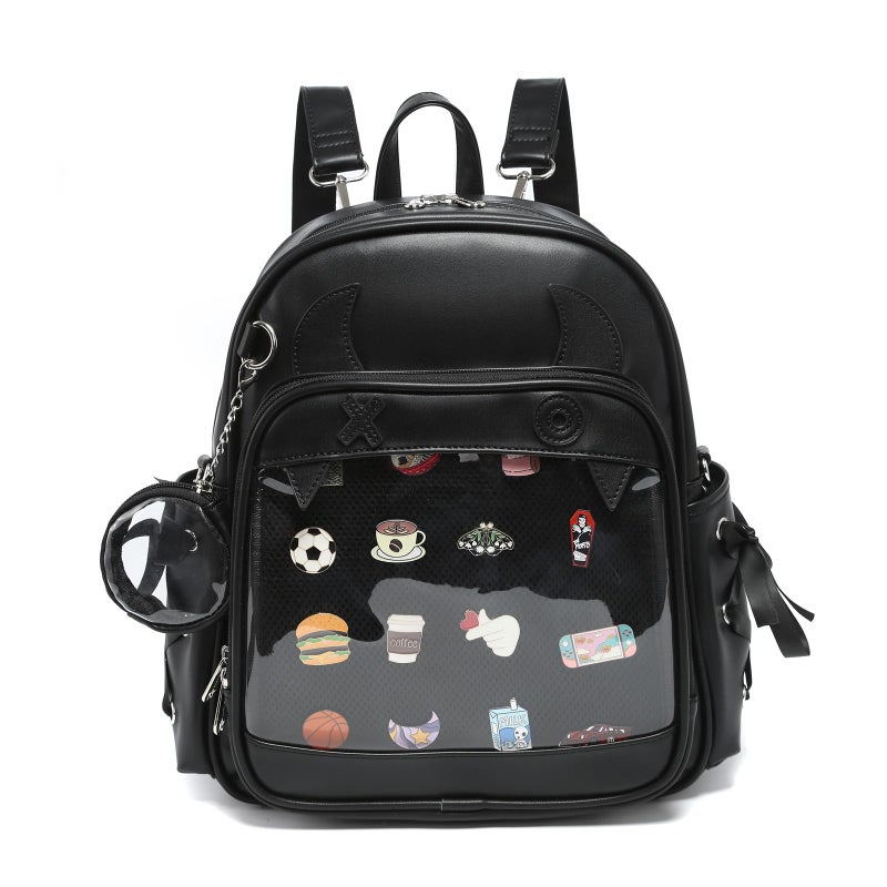 CHERRY SAUCE Halloween Purse Terror Sling Ita Bag Crossbody Bags PU Leather Backpack Shoulder Bag - Image 1