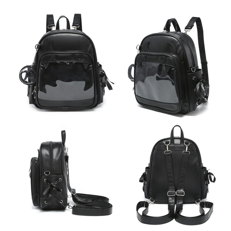 CHERRY SAUCE Halloween Purse Terror Sling Ita Bag Crossbody Bags PU Leather Backpack Shoulder Bag - Image 5