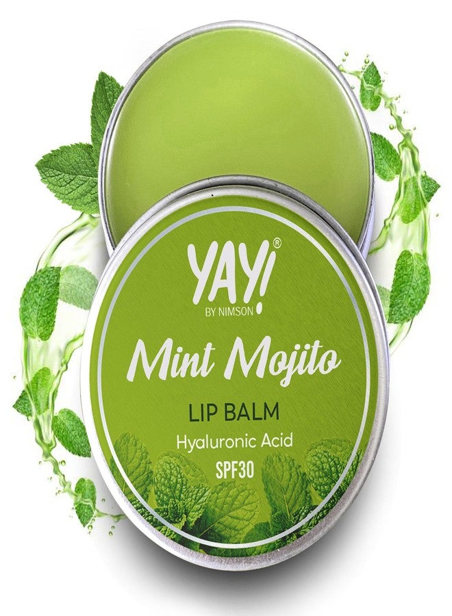Nimson Yay! By Nimson Mint Mojito Lip Balm, With Hyaluronic Acid with SPF 30, For Refreshed & Hydrated Lips, Protects from Sun Damage, For Men and Women - 50g - Image 1