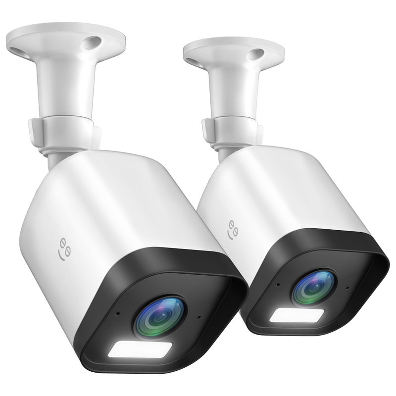 Geeni Hawk 3 4MP Smart Outdoor Security Camera 2-Pack â€“ 2K Ultra HD WiFi Surveillance Cameras with Color Night Vision, 30m Long Range, 2-Way Audio, Motion Detection, & IP65 Weatherproof - Image 1