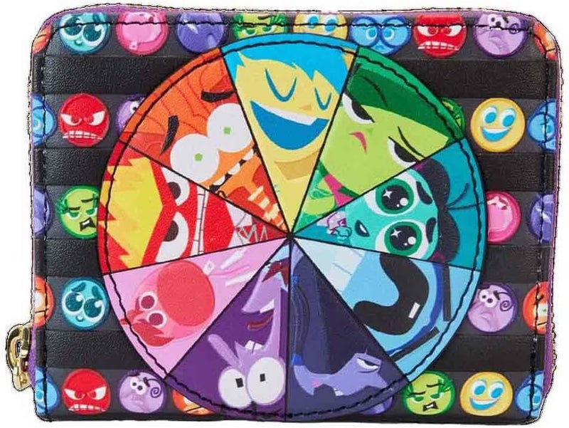 Loungefly Loungefly Pixar Inside Out 2 Core Memories Zip Around Wallet Black - Image 1