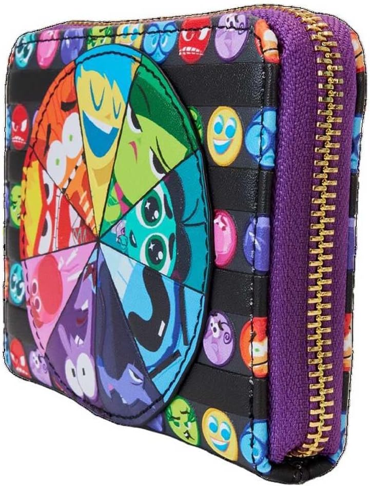 Loungefly Loungefly Pixar Inside Out 2 Core Memories Zip Around Wallet Black - Image 3