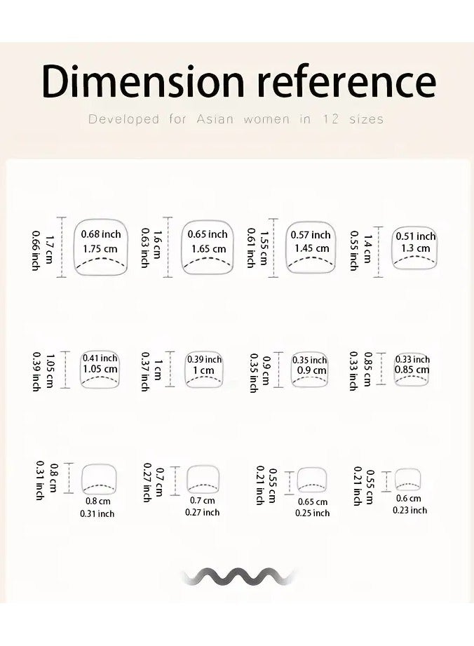 ORiTi أظافر أصابع القدم الصناعية بتصميم فرنسي مزيفة لامعة قصيرة مربعة أظافر أصابع القدم مزيفة بلون نود تصاميم رائعة أظافر أصابع القدم الاصطناعية للنساء والفتيات أظافر لاصقة أظافر أكريليك ثابتة 24 قطعة - Image 5