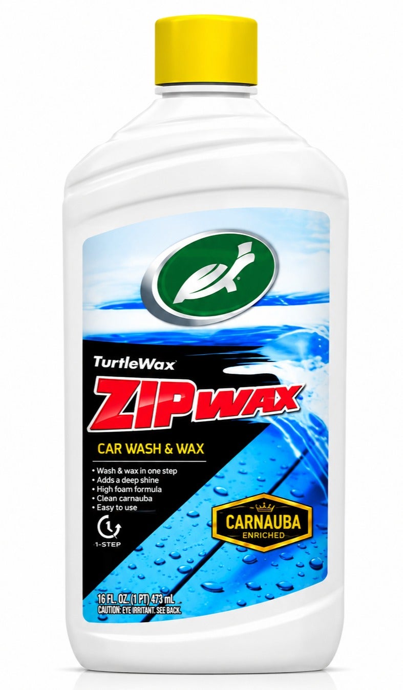 تيرتل واكس 1 لتر من شمع السلحفاة Carnauba Zip Wax - غسيل السيارة - شمع للحصول على لمعان عميق ولمسة نهائية خالية من الخطوط - Image 2