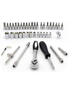 H&D PIPALIYA HD PIPALIYA 46 in 1 Pcs Combination Wrench SetSocket CarBike Repairing Hand Tool Long Handle Kit 46pcs Combo Tools Repair Box for Spanner Force Kit Tools Set  - Image 3