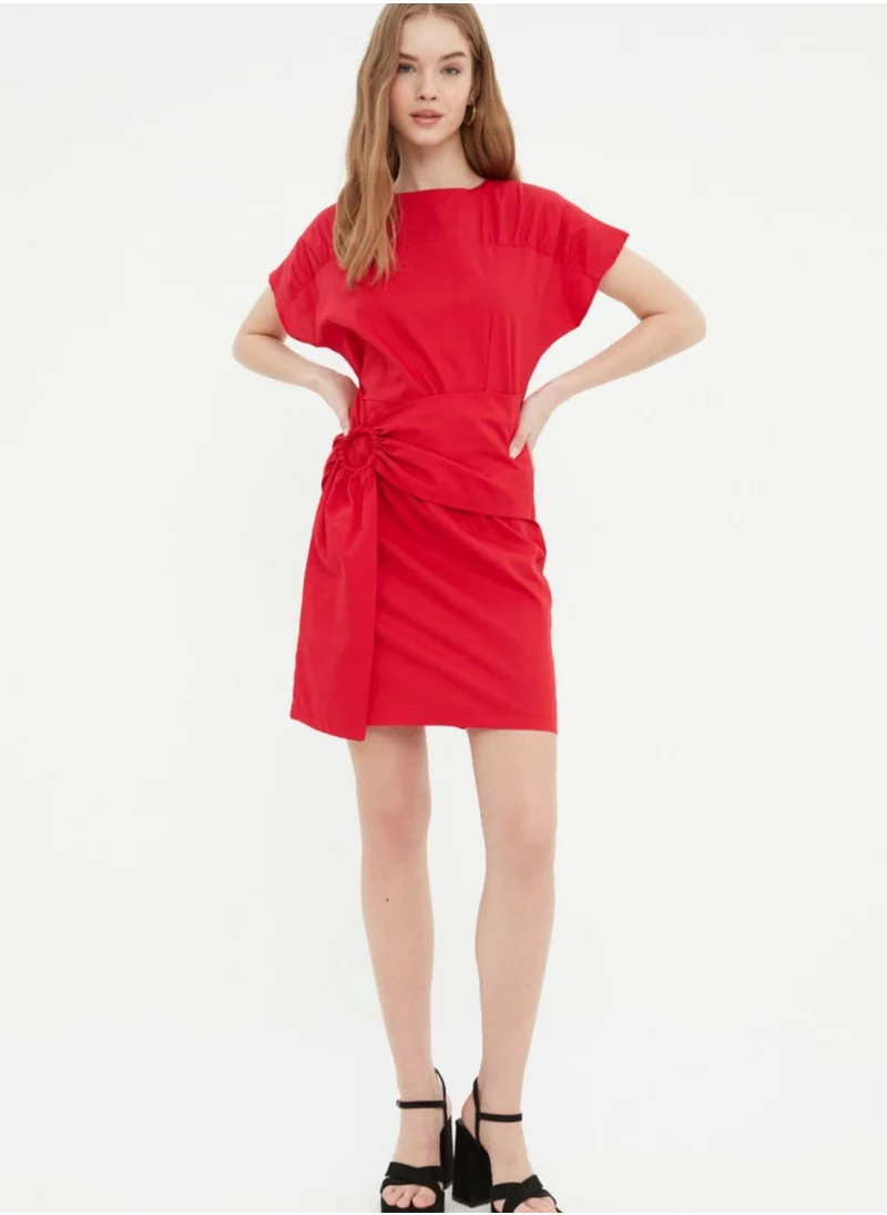 trendyol Tie Detail Knitted Dress