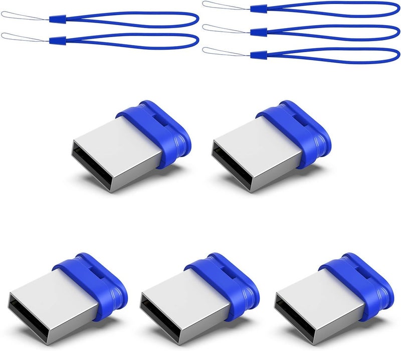 64 جيجابايت محرك أقراص فلاش 5 عبوات USB 3.0 محرك إبهام، محرك قفز، توصيل وتشغيل، محرك أقراص صغير USB، عصا ذاكرة، تخزين بيانات محمول - Image 1