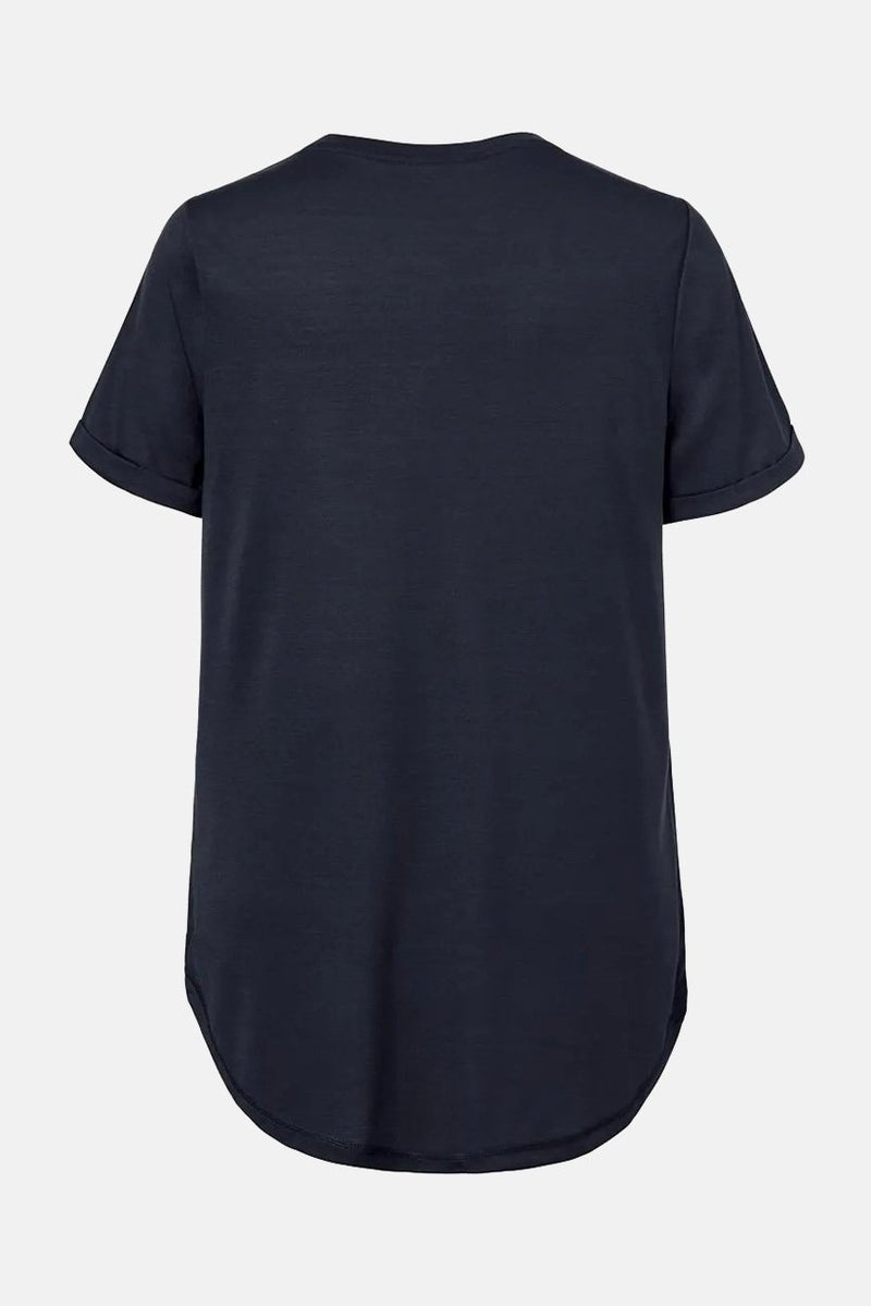 Tchibo بلوزات نسائية بأكمام قصيرة و ياقة دائرية، رمادي غامق - Image 4