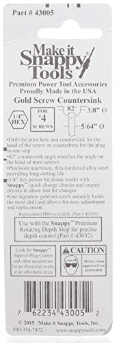 Make it Snappy Tools 5/64 Inch x 3/8 Inch Countersink #43005 - Image 3