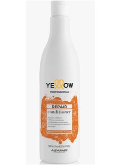 ALFAPARF MILANO Yellow Repair conditioner with almond proteins and cacao butter for damaged hair 500ml 