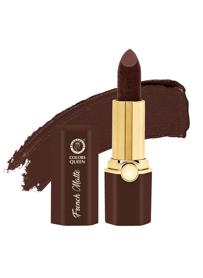 French Matte Waterproof Lipstick ; Enriched With Moisture Single Stroke Application ; Non Sticky & Non Drying Creamy Matte Lipstick For Women (Coffee Brown 3G) - pzsku/ZC22C5812E51389F7CEF2Z/45/_/1690019772/5e8df612-18aa-4f3a-8dfe-02d748ec1d46